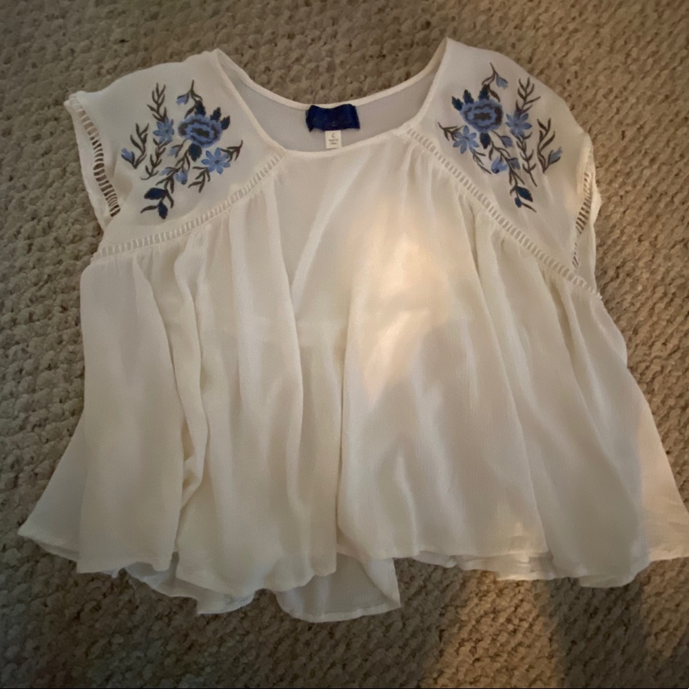 “Blue Rain” dressy top